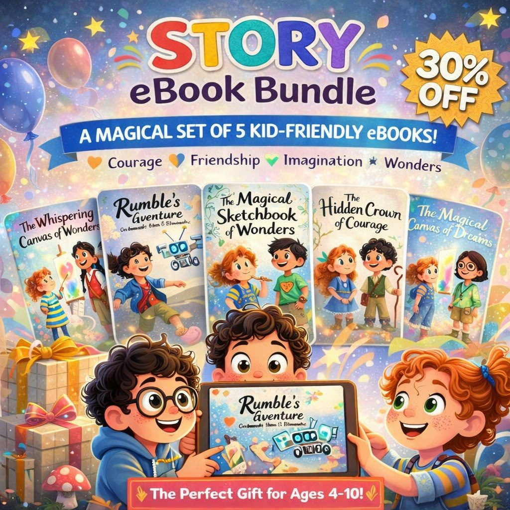 🌙 Bedtime Stories for Kids – 5-Book Collection | Magical Tales Your Child Will Ask For Every Night (Ages 2–10)